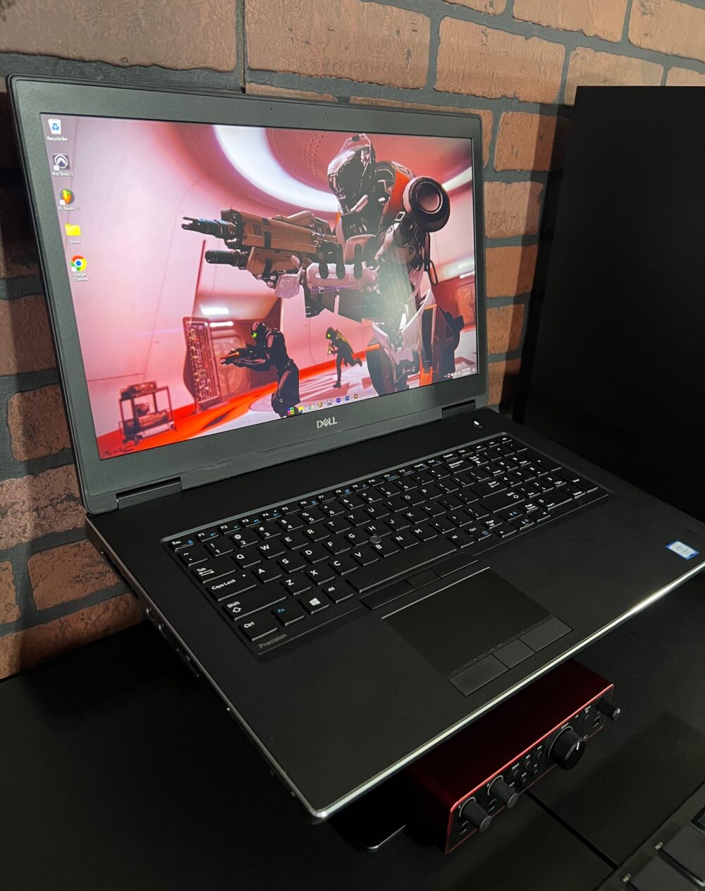 17” Dell Precision 7730, a beast of a laptop with a spacious FHD display, Intel Core i7 (2.20GHz) processor, 16GB of RAM, and a roomy 1TB SSD