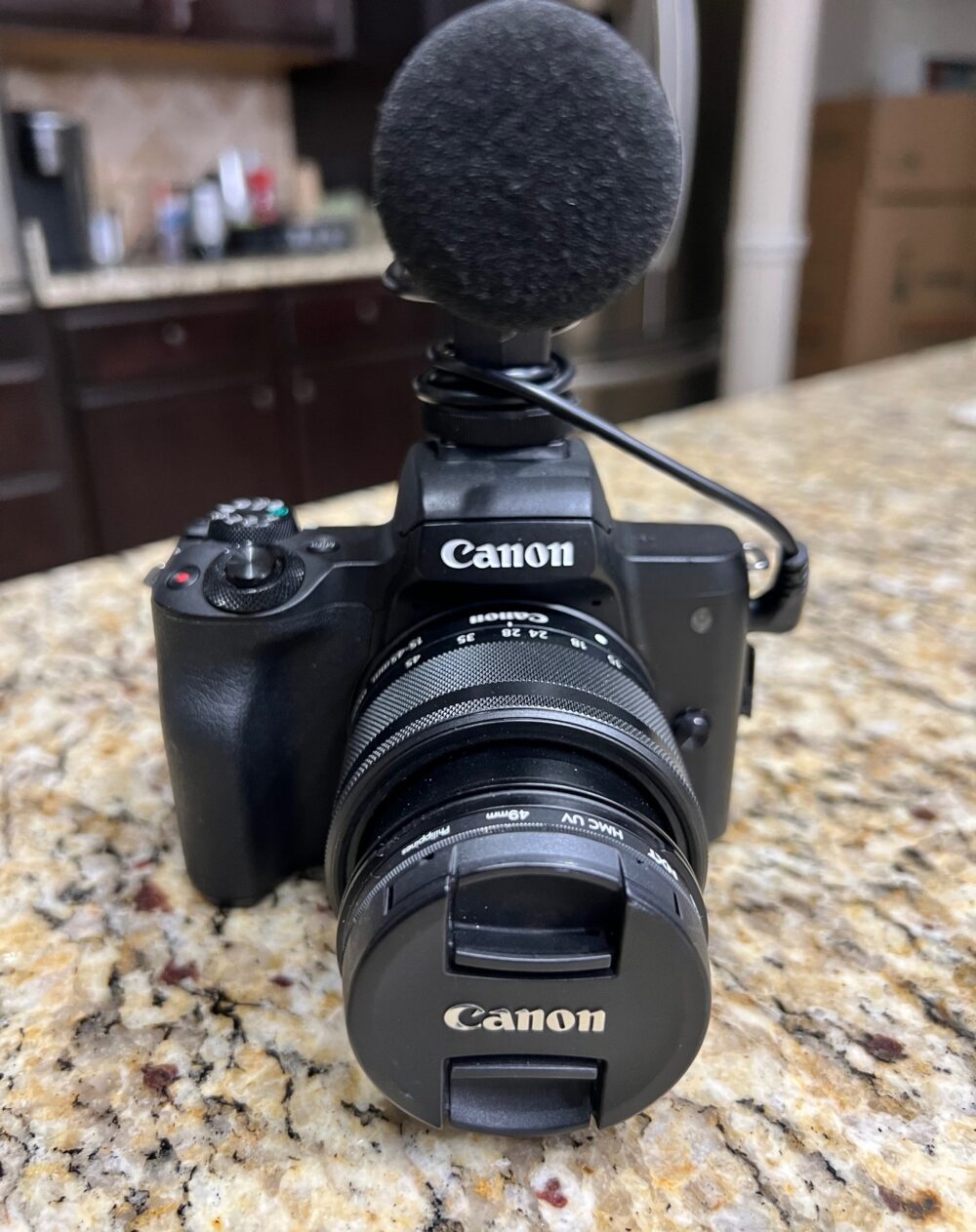 Purchase Canon EOS M50 Mark II 24.1MP Touchscreen LCD Mirrorless Camera with neck strap Best Deal